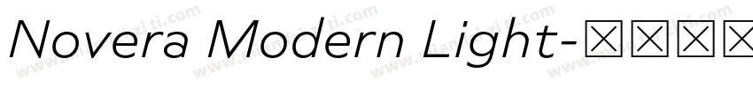 Novera Modern Light字体转换